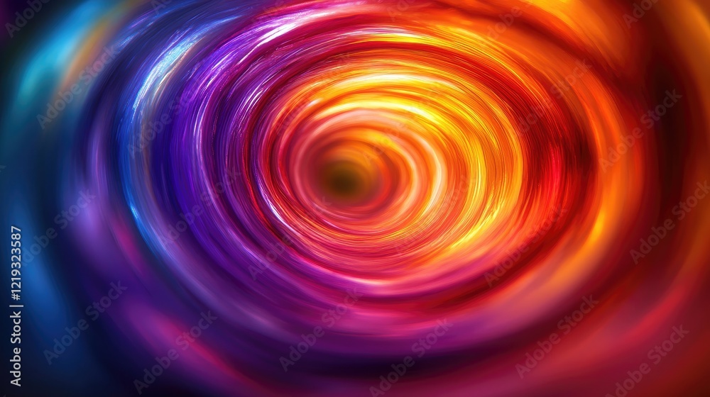 Abstract swirl of vibrant colors, featuring shades of yellow, orange, red, blue, and purple. Abstract swirl of vibrant colors, featuring shades of yellow, orange, red, blue, and purple.