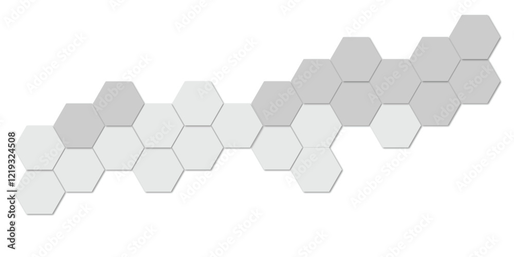 Abstract technology white and grey geometric hexagon on transparent concept design honeycomb shape vector. Abstract technology white and grey geometric hexagon on transparent concept design honeycomb shape vector.