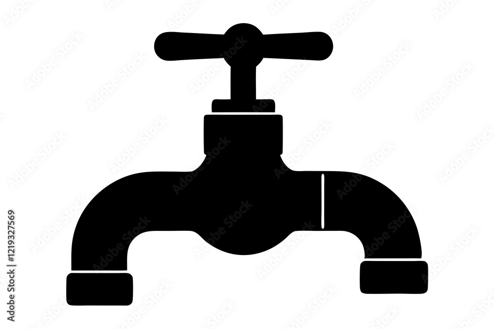 Faucet icon vector, Water Faucet or tap icon, Kitchen water faucet symbol vector Faucet icon vector, Water Faucet or tap icon, Kitchen water faucet symbol vector