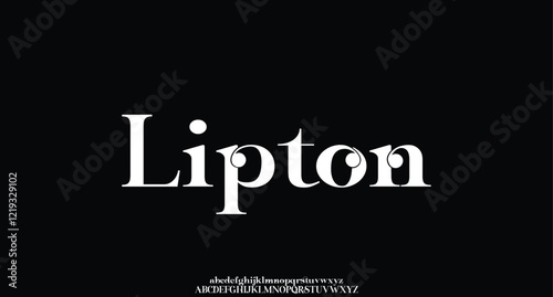 Elegant alphabet letters font logo classic minimal fashion designs. Typography modern sans fonts and number for logo brand. vector illustration
