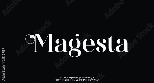 Modern alphabet letters font logo. Typography luxury minimal lettering fonts decorative wedding vintage retro logos. vector illustration

