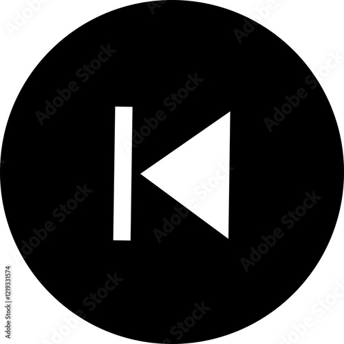  previous, button track icon vector. Elements for video streaming app