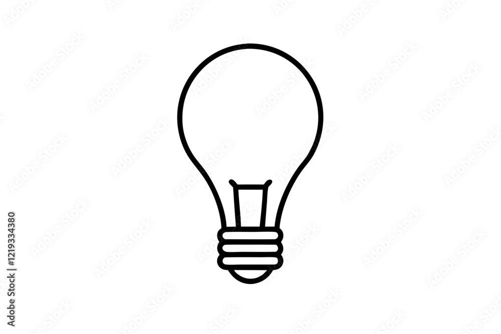 Lightbulb Icon Vector Illustration on White Background - SVG Lightbulb Icon Vector Illustration on White Background - SVG