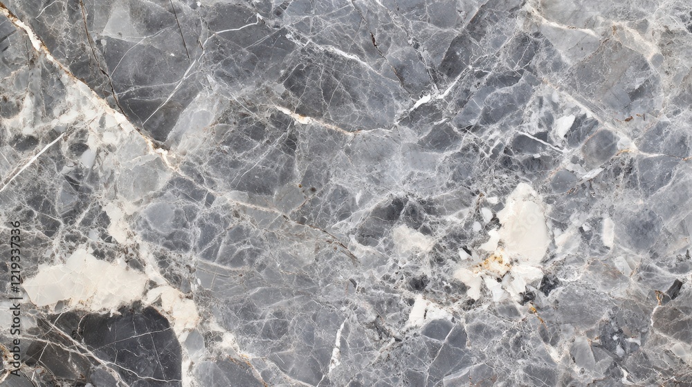 Obraz premium Gray marble with elegant veins showcases luxury in smooth surface texture and polished finish in an artistic backdrop