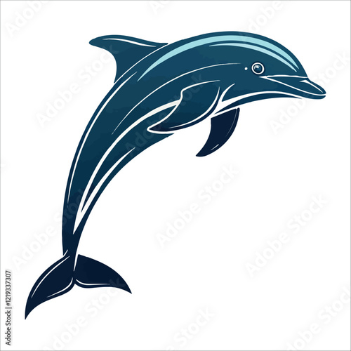 dolphin fish vector illustration