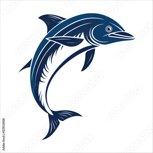 dolphin fish vector illustration