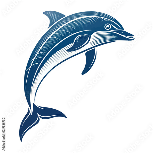 dolphin fish vector illustration