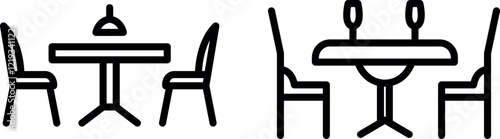 "Dining Table Icon for Meal Settings and Home Decor"