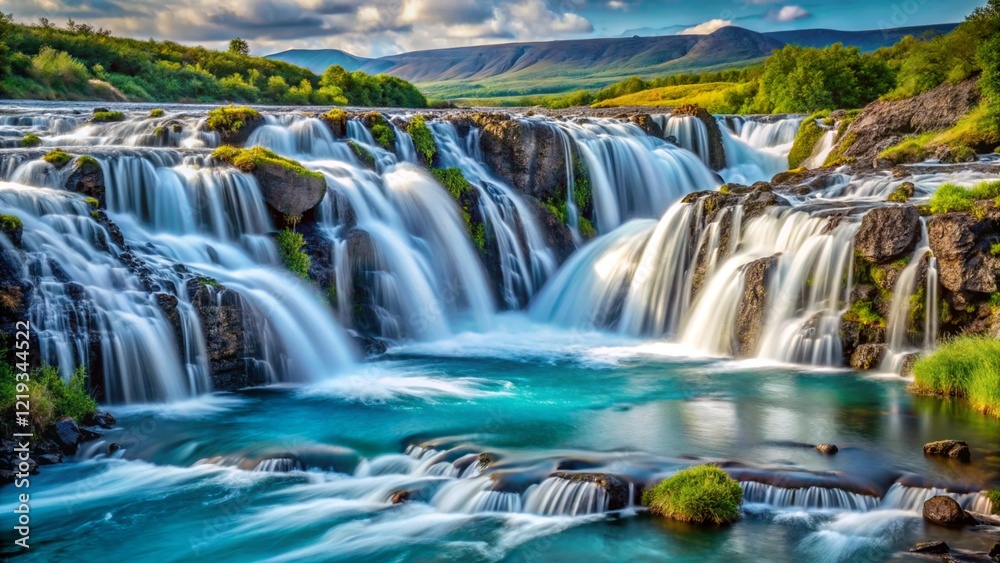 Obraz premium Brúarfoss waterfall 