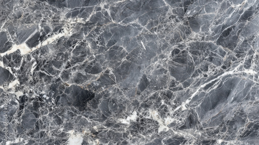 Obraz premium Elegant gray marble texture showcasing smooth surface with natural white and cream veins for a luxurious backdrop