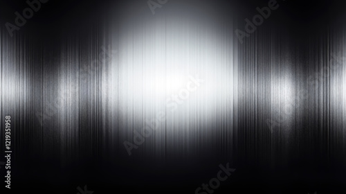 Abstract Gradient Metallic Background with Vertical Lines. photo