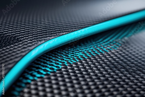 Abstract Blue and Black Carbon Fiber Texture photo