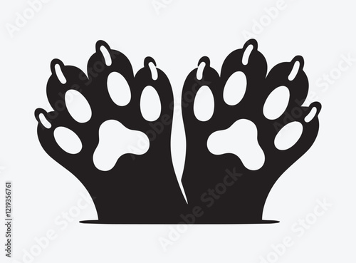 "Dog Paw Prints Graphic Design for Animal Lovers Cute Pet Paw Illustrations for Apparel, Digital Art, and Creative Pet Projects"