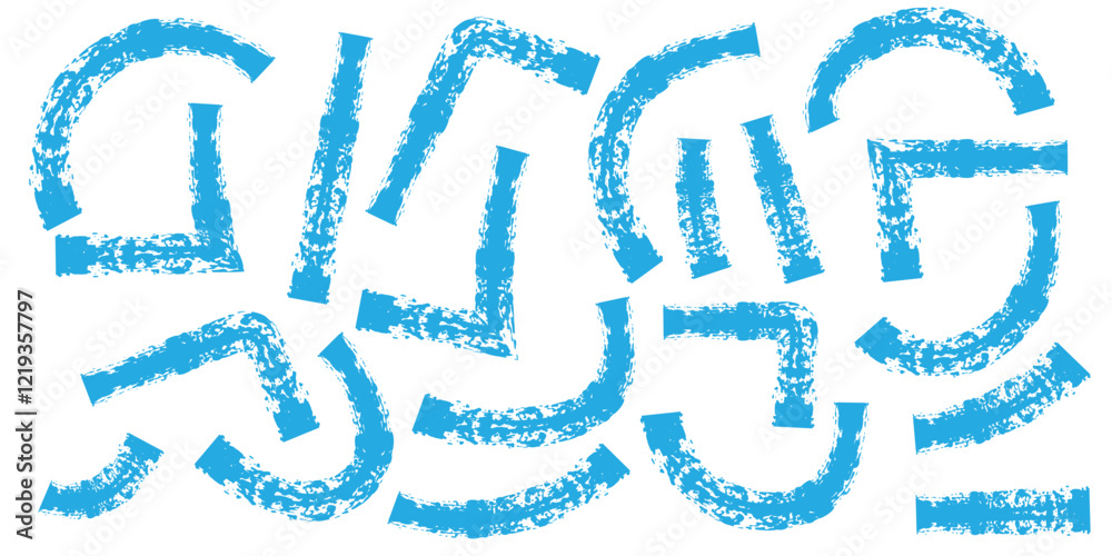 Simple geometric curved and straight lines collection. Bold brush drawn geometric shapes, funky strokes. Hand drawn curves, arches and triangle shapes. Rough grunge texture. Doodle style figures. Simple geometric curved and straight lines collection. Bold brush drawn geometric shapes, funky strokes. Hand drawn curves, arches and triangle shapes. Rough grunge texture. Doodle style figures.