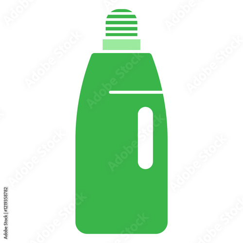 plastic bottle with detergent