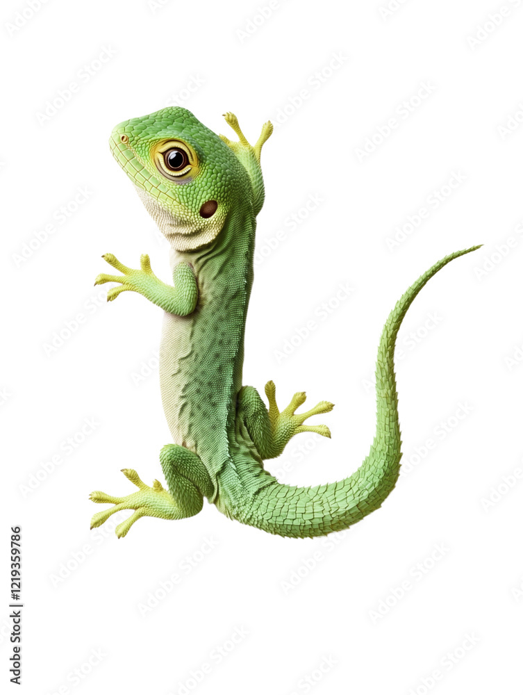 Obraz premium L letter as lizard