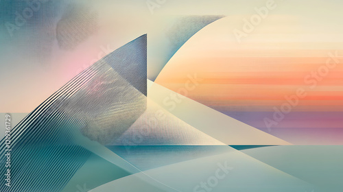 Dynamic abstract art composition digital space visual design modern aesthetics eye-level view creativity unleashed