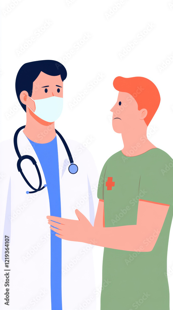 Military doctor, illustration, A military doctor is depicted holding a stethoscope, showcasing professionalism and healthcare in a high-fidelity image. Military doctor, illustration, A military doctor is depicted holding a stethoscope, showcasing professionalism and healthcare in a high-fidelity image.