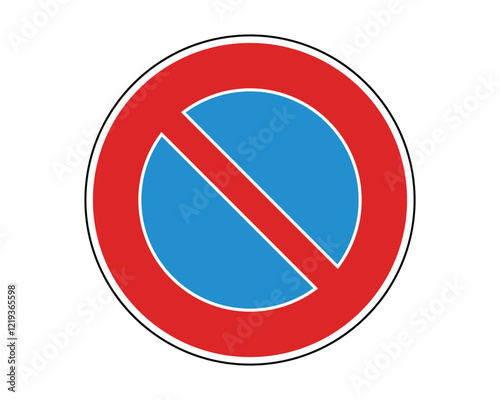 Free Download Traffic Sign Indicating No Parking on Public Roads, High-Quality Vectorial Stock Image - GFXLoad