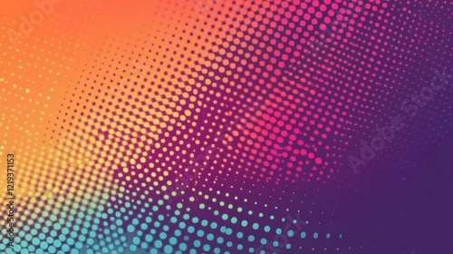 Wallpaper Mural Abstract colorful halftone pattern background. Torontodigital.ca