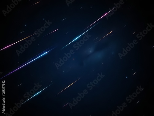 Falling Stars - Glowing Meteor Set - Vivid Bright PNG