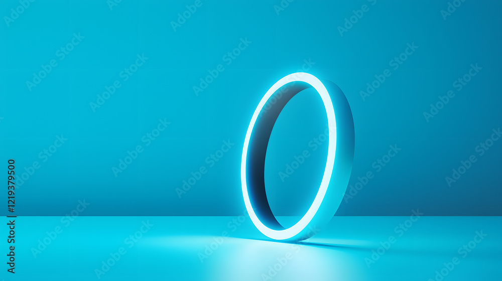 A sleek futuristic wearable device emitting a soft blue glow, resting on a smooth reflective surface in a minimalistic industrial setting with clean lines and muted tones creating a modern aesthetic A sleek futuristic wearable device emitting a soft blue glow, resting on a smooth reflective surface in a minimalistic industrial setting with clean lines and muted tones creating a modern aesthetic