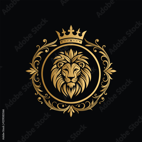 Royal Lion King Logo Template