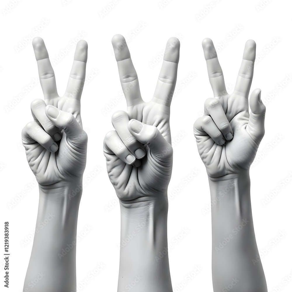 Obraz premium various hands gestures