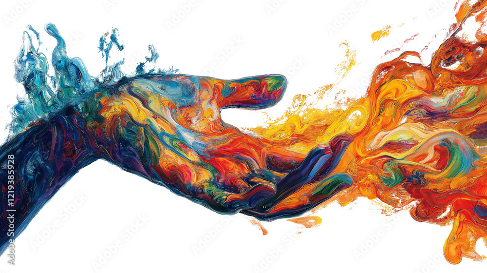 Fototapeta premium abstract watercolor painting