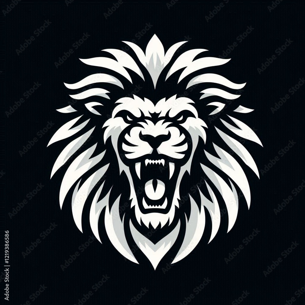 Obraz premium lion head illustration