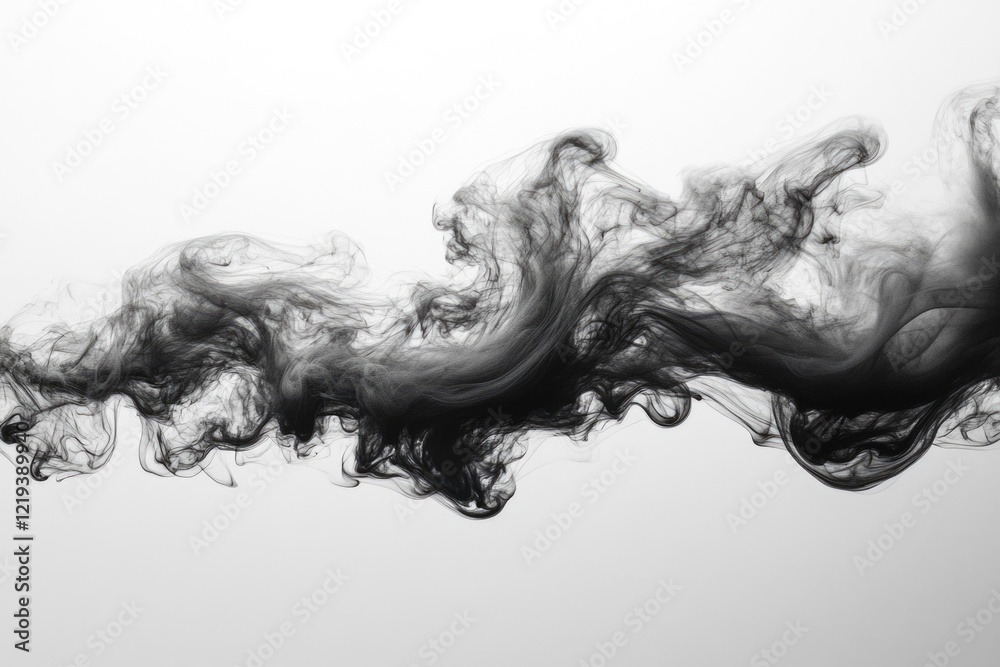 A black and white photograph of smoke suspended in the air, often used for atmospheric or abstract backgrounds A black and white photograph of smoke suspended in the air, often used for atmospheric or abstract backgrounds