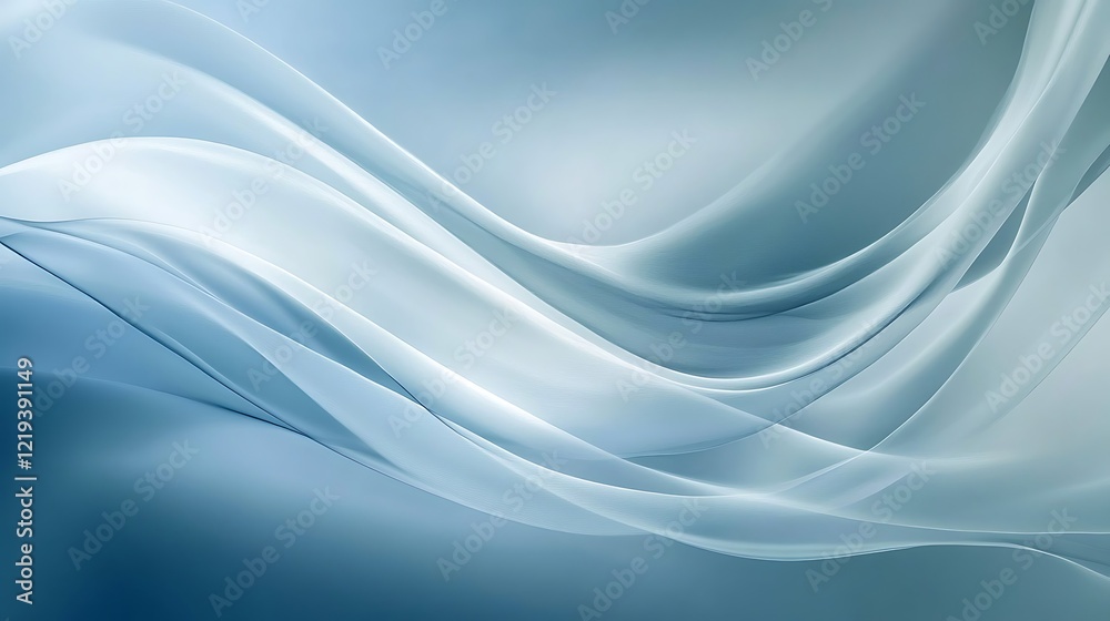 Fototapeta premium Abstract Blue Swirling Wave Design Background