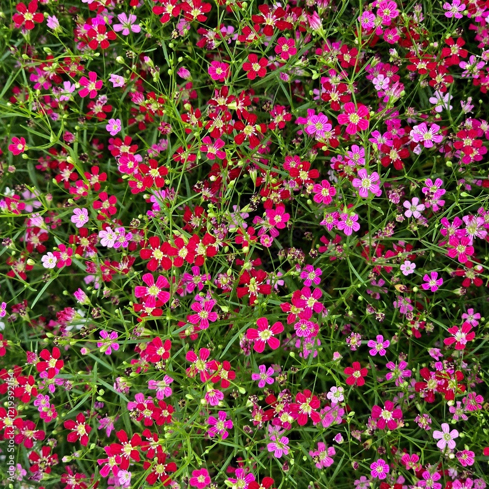 Fototapeta premium Many small colorful flowers