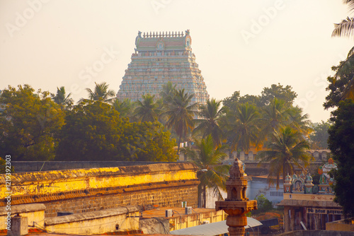 Sri Ranganatha Swamy Temple, Srirangam, Hinu Temple in Trichy, Tamil Nadu, India. Place of worship.