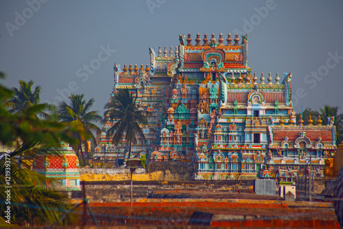 Sri Ranganatha Swamy Temple, Srirangam, Hinu Temple in Trichy, Tamil Nadu, India. Place of worship.