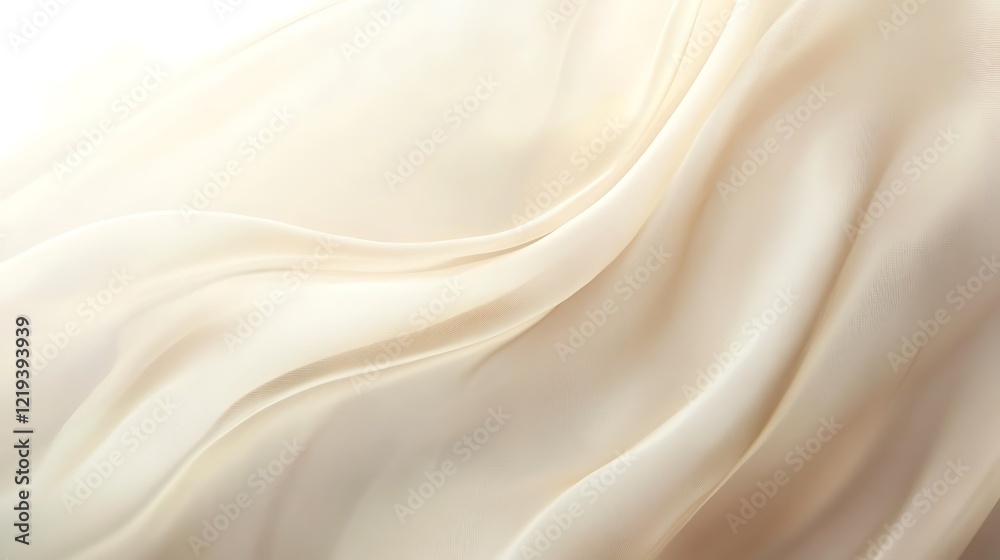 Elegant Draped Beige Fabric Soft Texture Elegant Draped Beige Fabric Soft Texture