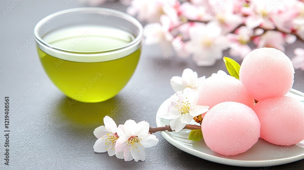 Japanese Spring Delight: Sanshoku Dango and Green Tea Japanese Spring Delight: Sanshoku Dango and Green Tea