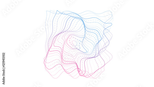chaotic repeated shape background pattern