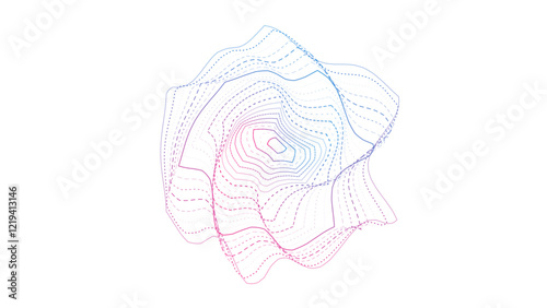 chaotic repeated shape background pattern