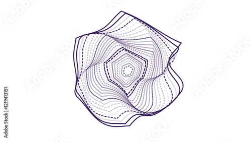 chaotic repeated shape background pattern