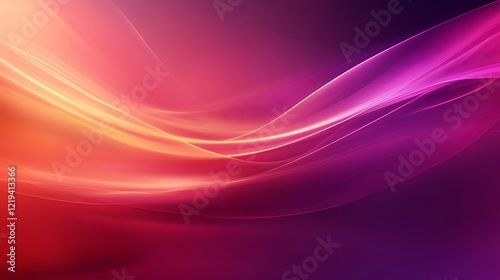 Abstract Pink and Orange Wave Design