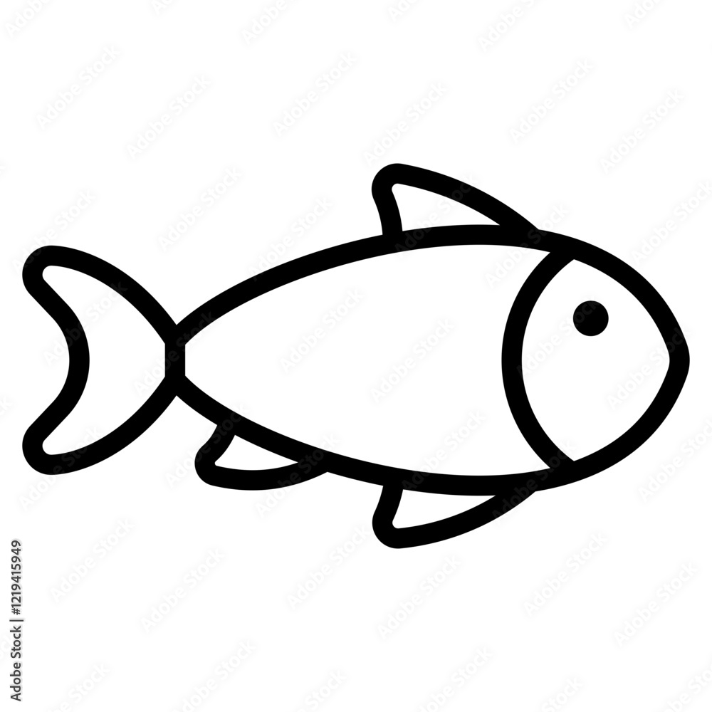 Naklejka premium Fish Icon