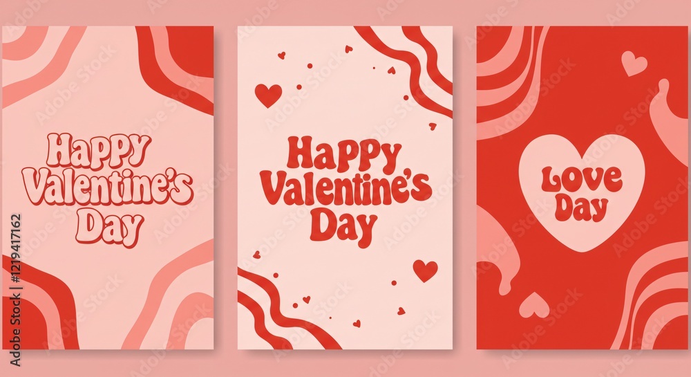 Naklejka premium Valentin day card greeting card