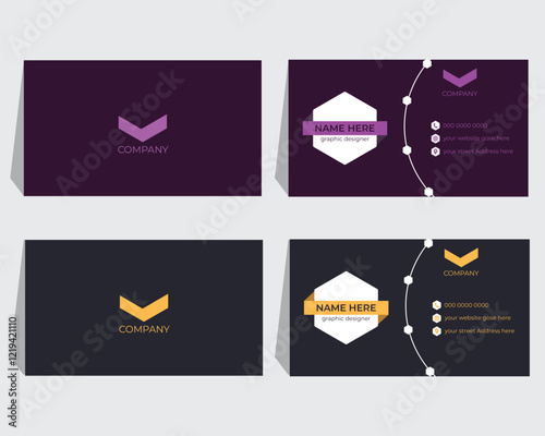 Sleek, Minimalist, and Professional Printable Business Card Template for Personal Branding and Corporate Use