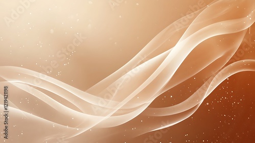 Wallpaper Mural Abstract Brown and White Wave Design Torontodigital.ca