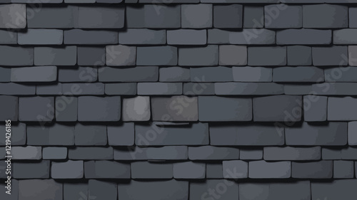 Processed collage of slate roof tiles surface texture. Background for banner, backdrop or texture for 3D mapping