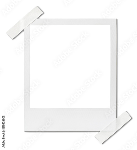 Vintage Polaroid, instant photo frame isolated in transparent PNG, frame - isolated design element