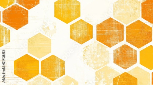 Hexagonal pattern inspired from beehive. photo