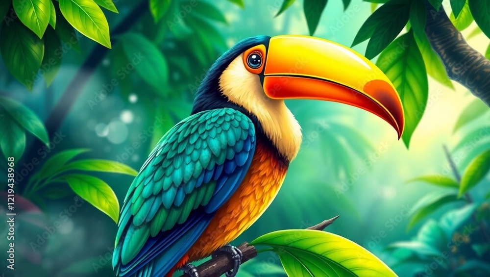 Obraz premium Toucan in the jungle
