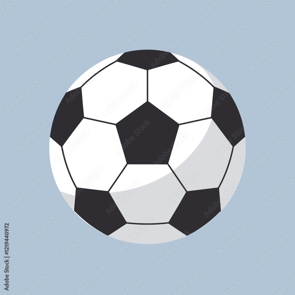 A flat vector illustration of soccer ball drawing isolated for web design and app icons.
A flat vector illustration of soccer ball drawing isolated for web design and app icons.